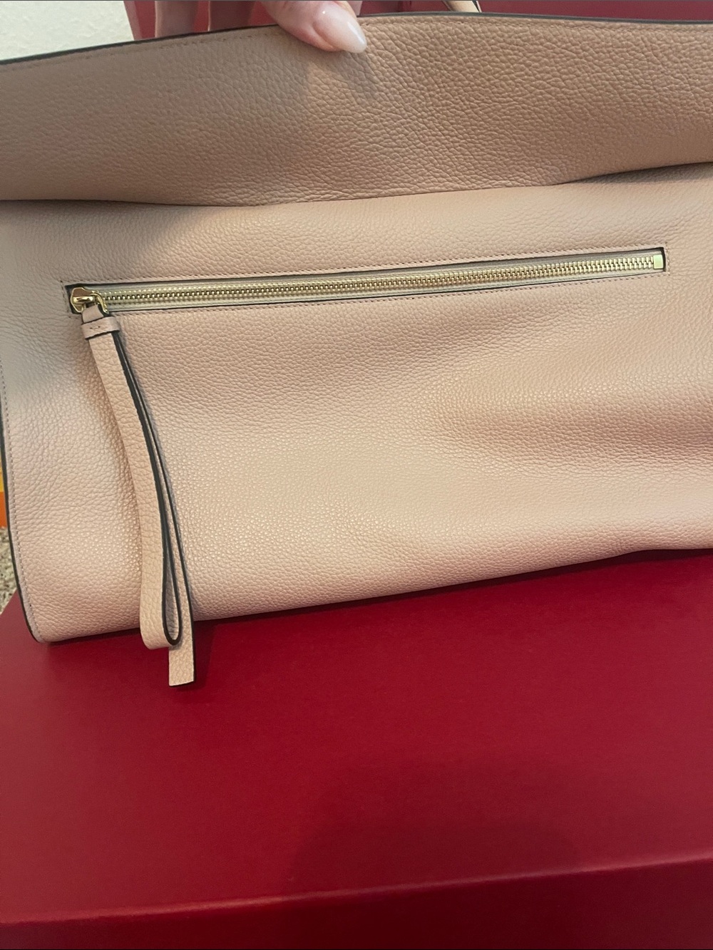 Salvatore Ferragamo Blush Pink Leather Top-Handle Satchel - Picture 8 of 10